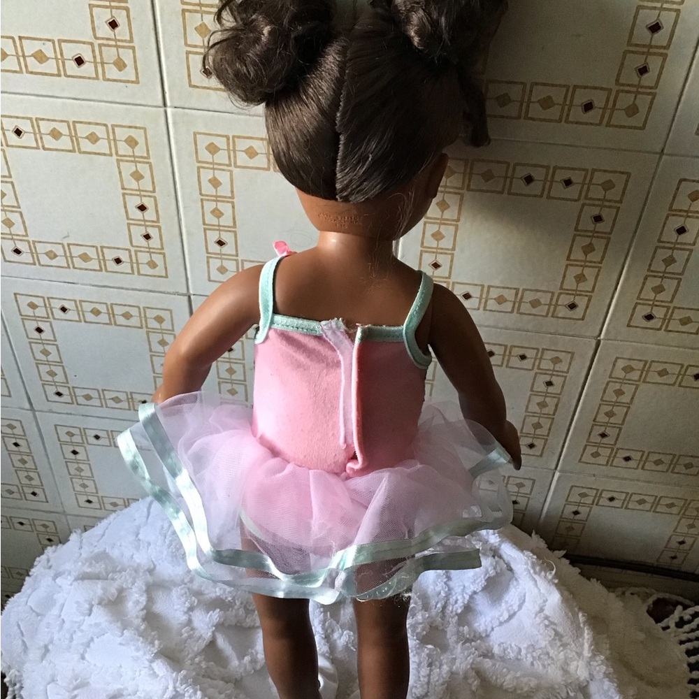 My Life as a Ballerina 18 inch Vinyl Doll with Pink & Blue Tutu and slippers. - Picture 2 of 5
